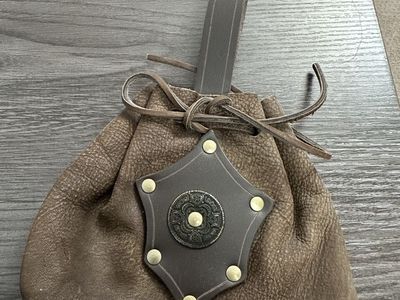 Brown Leather coin pouch