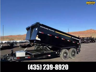 2026 Southland Trailers Black 7X14 16K Dump with H