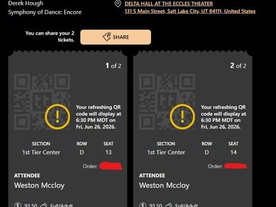 Derek Hough : Symphony of Dance: Encore -June 26, 2026