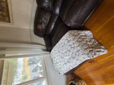 Brown Leather recliner couch