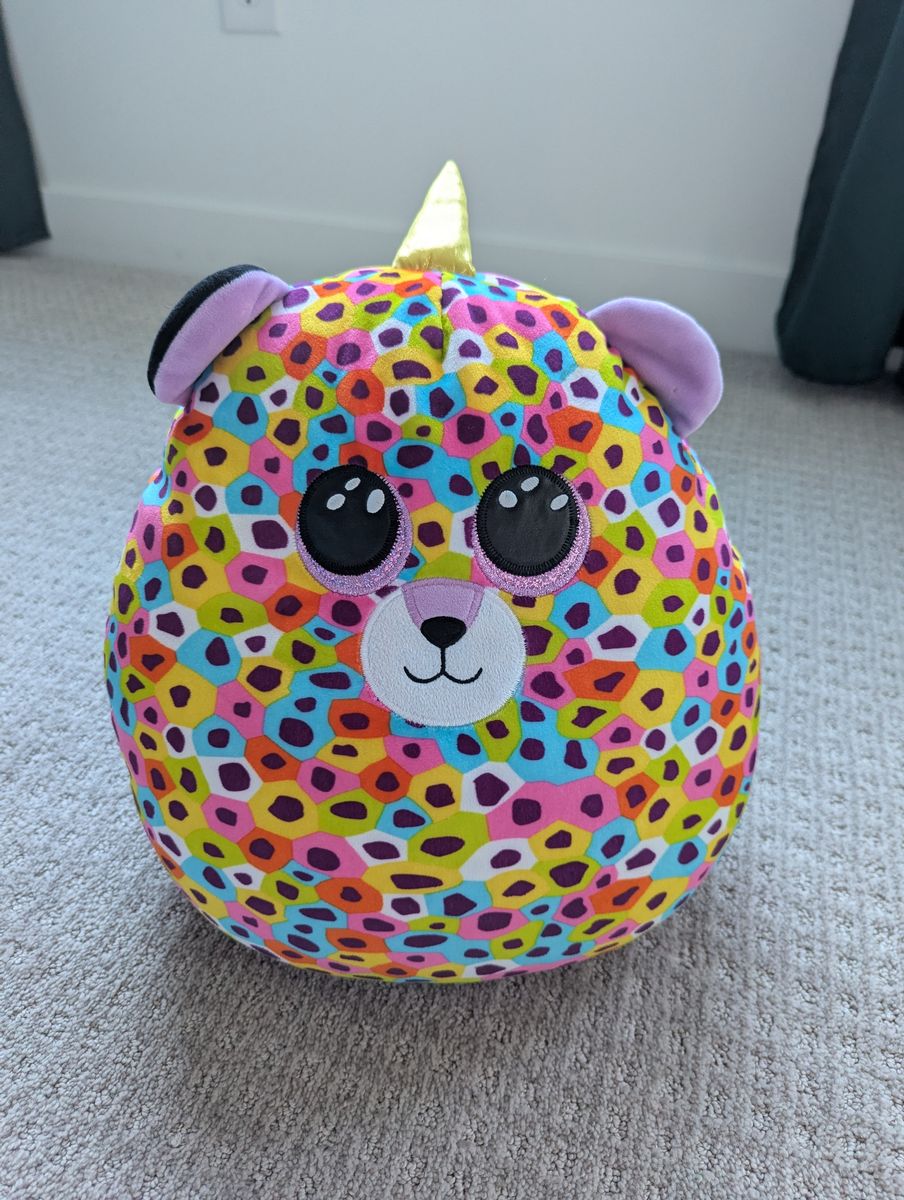 TY Squish-A-Boo Giselle the Leopard Plush Pillow