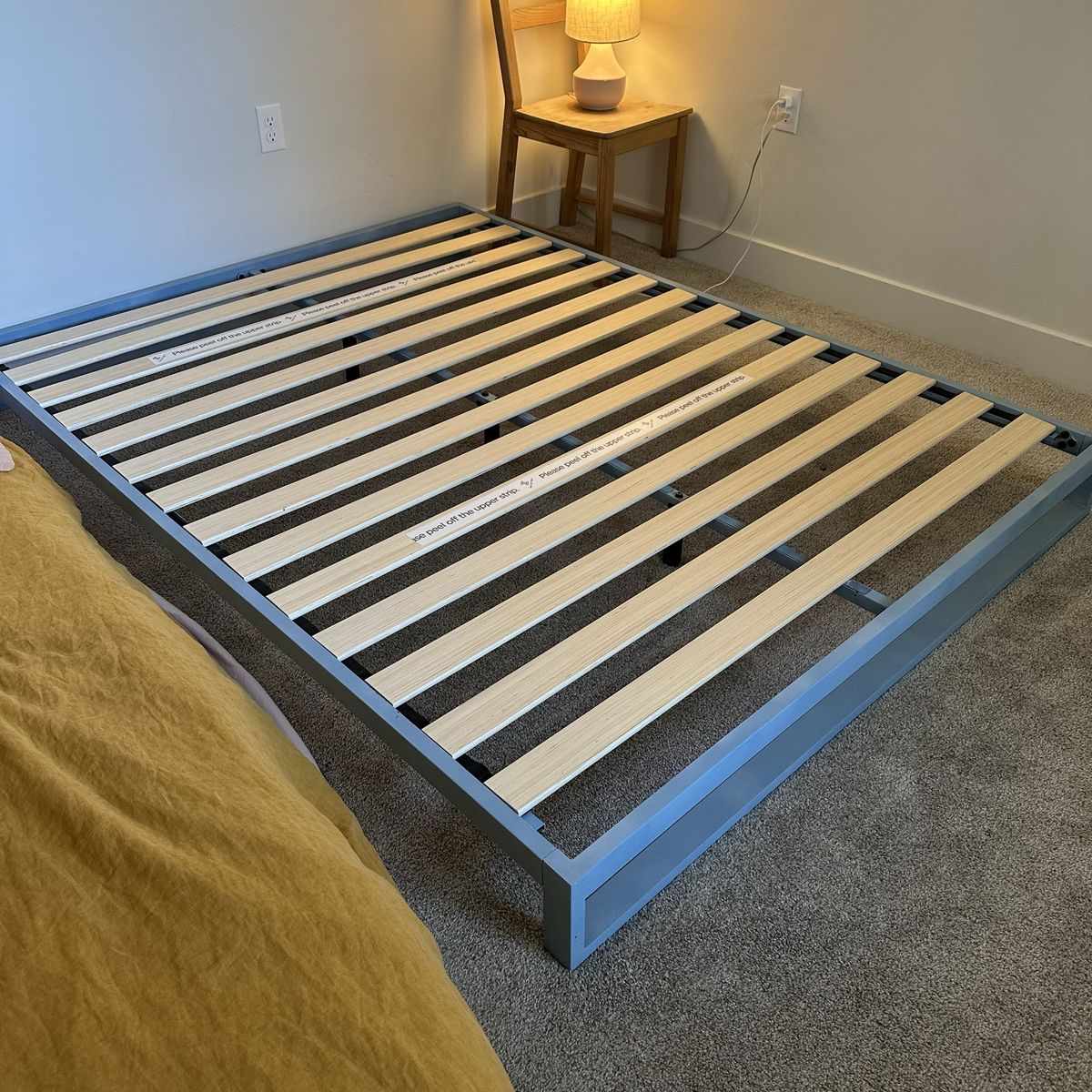 Blue Metal Queen Bedframe