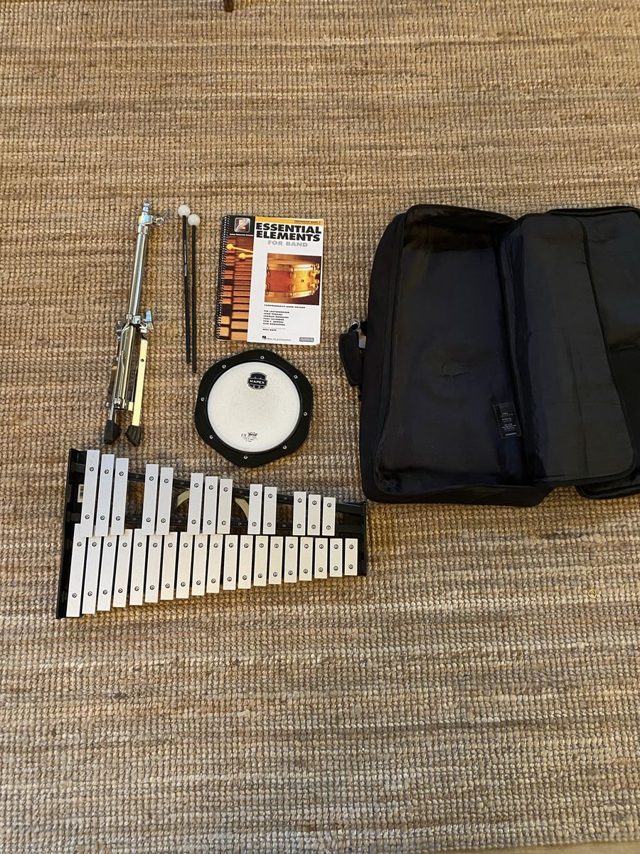 Mapex Student Percussion Kit w/ Bells, Drum Pad, Stand & Case