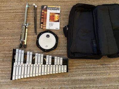 Mapex Student Percussion Kit w/ Bells, Drum Pad, Stand & Case