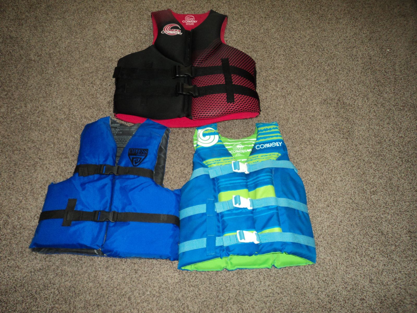 Three Life Jackets All For $50.00