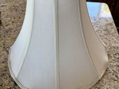 Vintage lampshade only creamy color 11” T 16” W