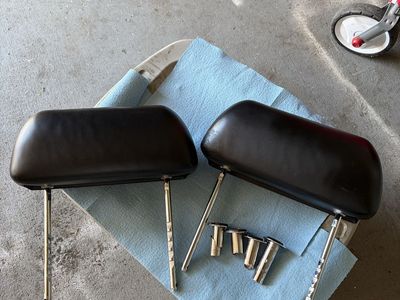 1968 Ford Mustang Cougar Dual Post Headrest set C8AB-62611-A08