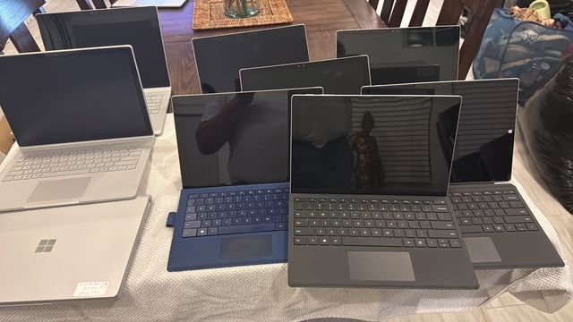 Lot of 9 Microsoft surface