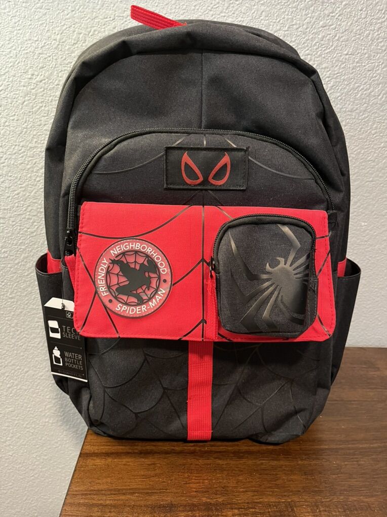 Miles Morales Spider Man Backpack New