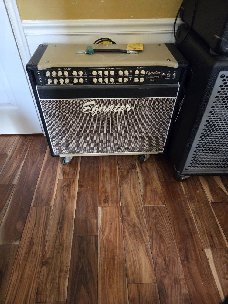 Egnater Tourmaster 4212 Tube Guitar Combo Amplifier - Cream & Black, 100W, 2x12 Speakers
