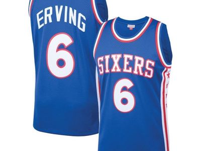 Julius Erving #6 | M* & L* | Philadelphia 76ers 1982-83 Swingman Blue Jersey | Dr. J | MOJ069