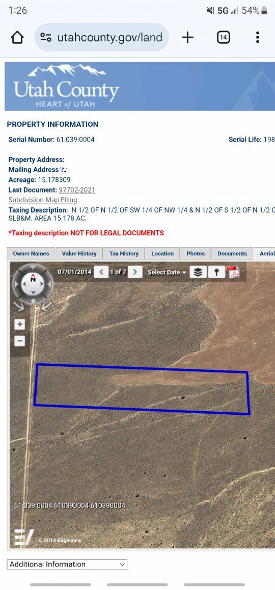 Eagle Mountain Land 15 acres