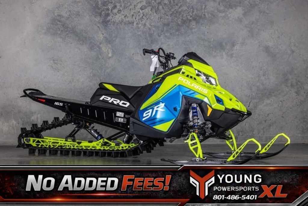 2026 Polaris® Patriot 9R PRO RMK 165 Premium Matte Light Blue Metallic / Neon