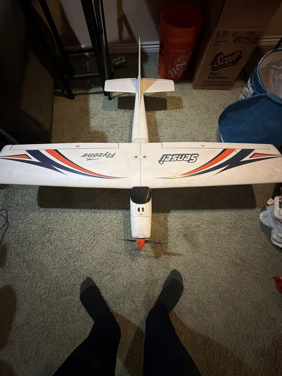 Flyzone Sensei RC Trainer Plane - Used, Needs Battery