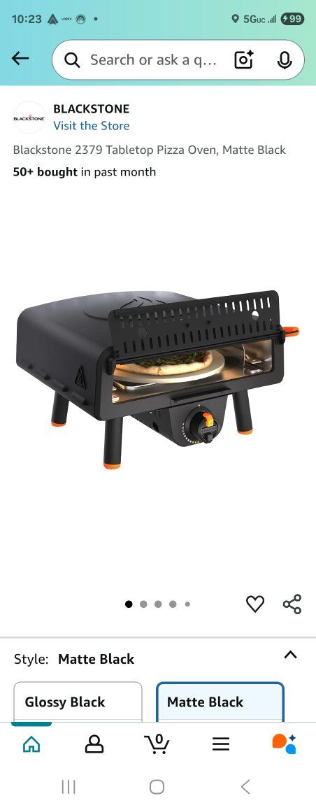 blackstone tabletop pizza oven