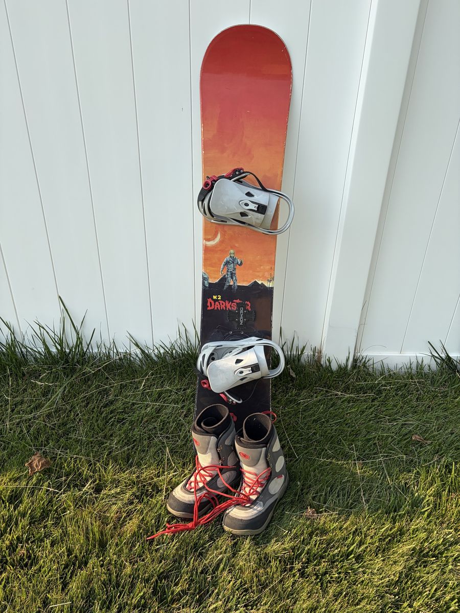 58” Snowboard with Boots and Bindings
