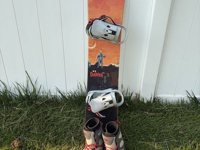 58” Snowboard with Boots and Bindings