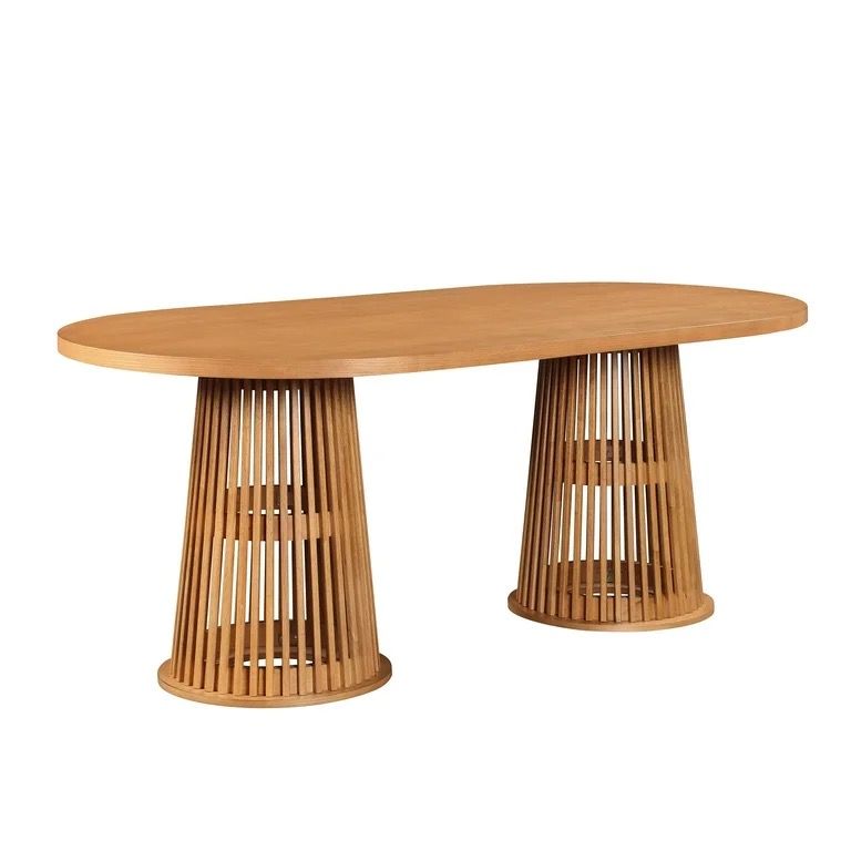 Beautiful by Drew Oval Dining Table, Warm Honey