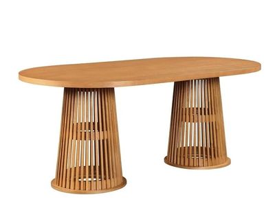 Beautiful by Drew Oval Dining Table, Warm Honey