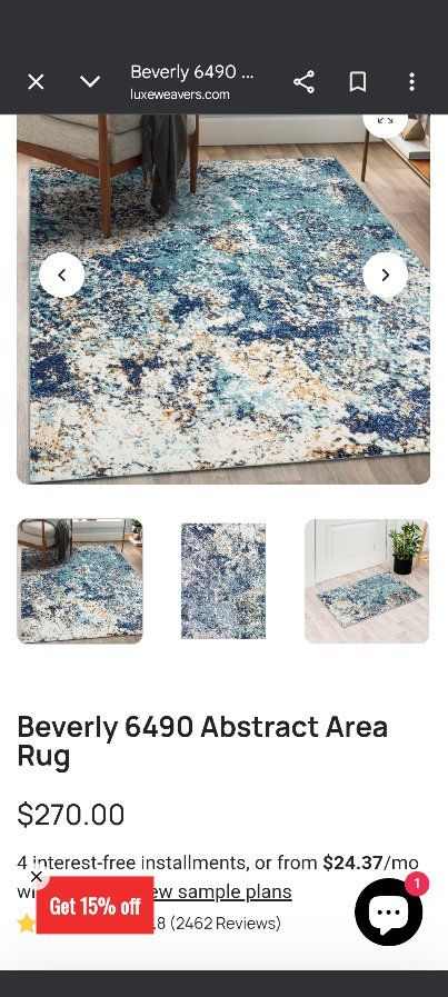 Brand new accent rug