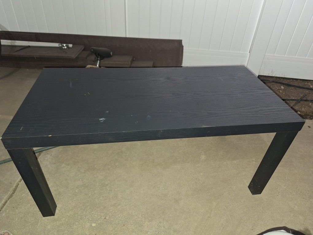Mainstay Black Modern Minimalist Coffee Table 39" x 19"