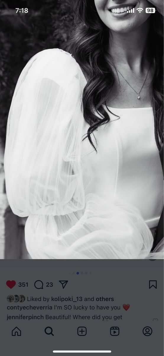 Fit n Flare wedding dress + cathedral veil