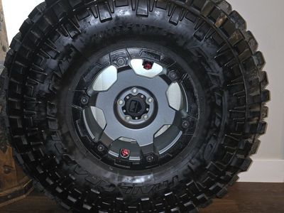 Nitto Grappler 40x13.50R17LT Off-Road Tire on KMC KM235 Grenade Wheel