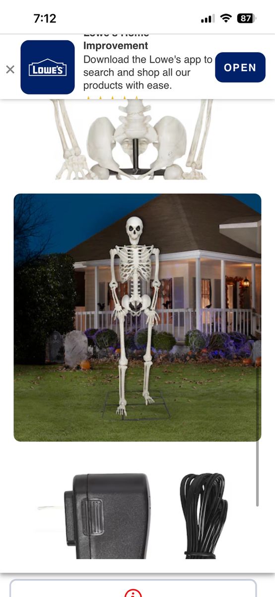 10-ft Skeleton Skelly Halloween Outdoor Decoration