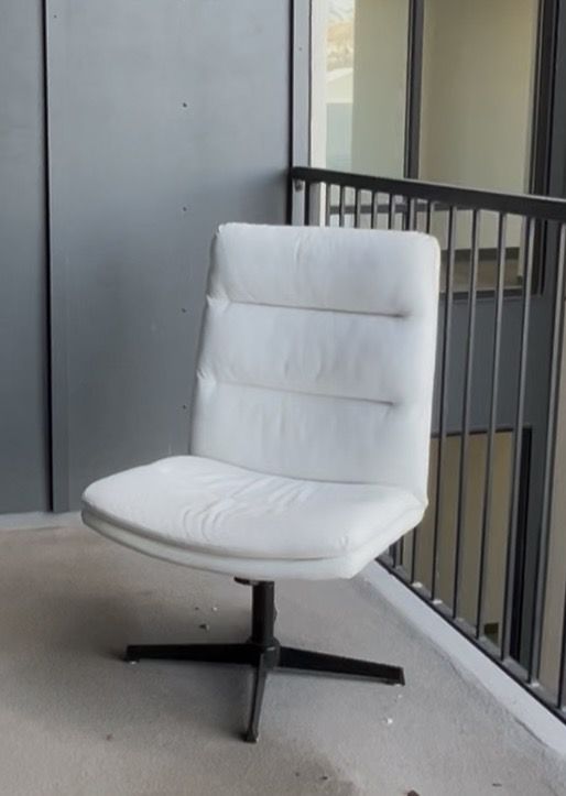 Wide Leather Office Chair