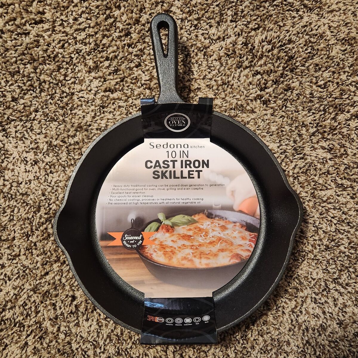 Brand New Sedona 10 Inch Cast Iron Skillet