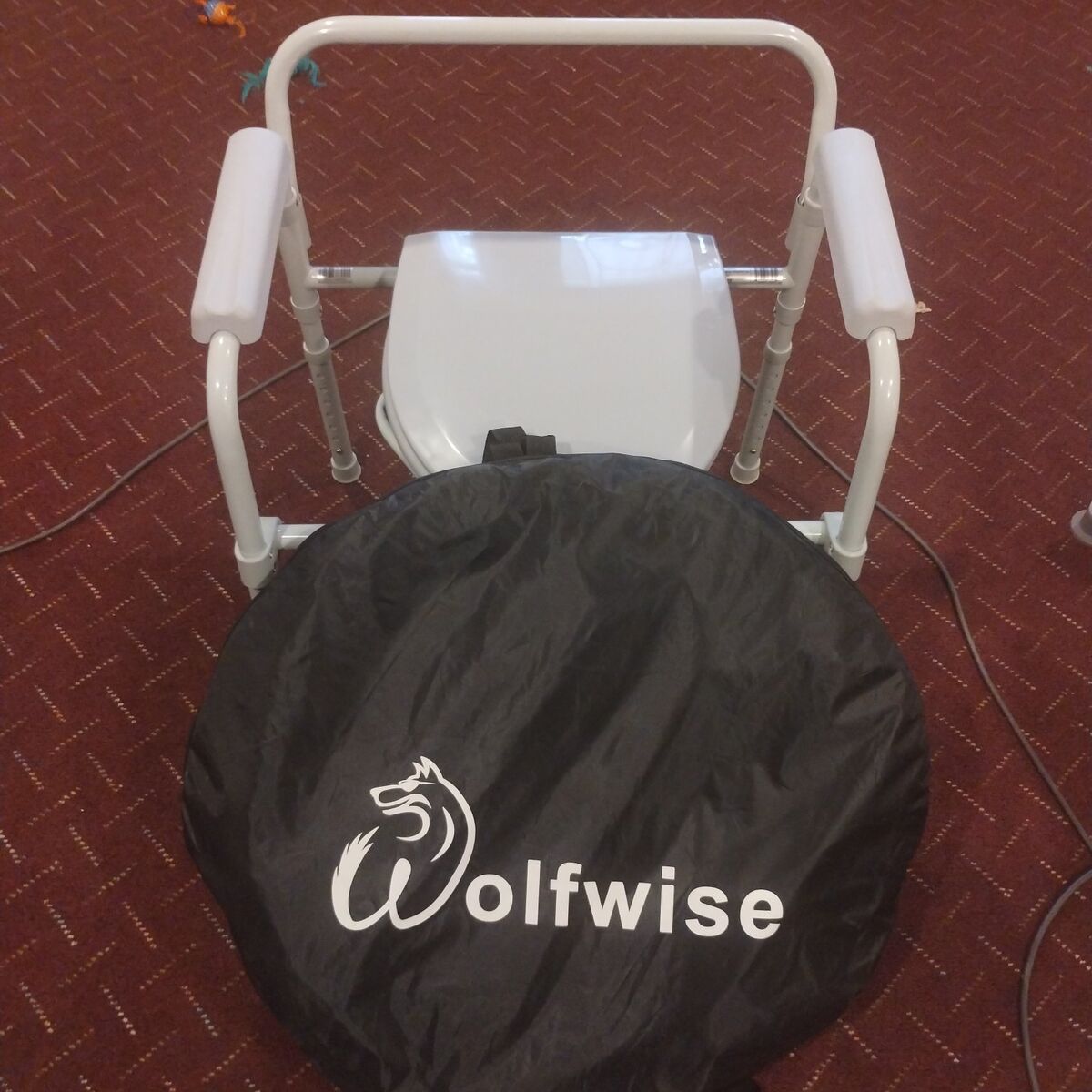 Folding Commode and Wolfwise pop up tent