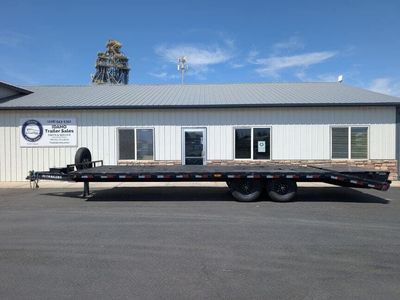 2024 PJ Trailers F8 102x26 Deckover Flatbed Trailer Monster Ramps