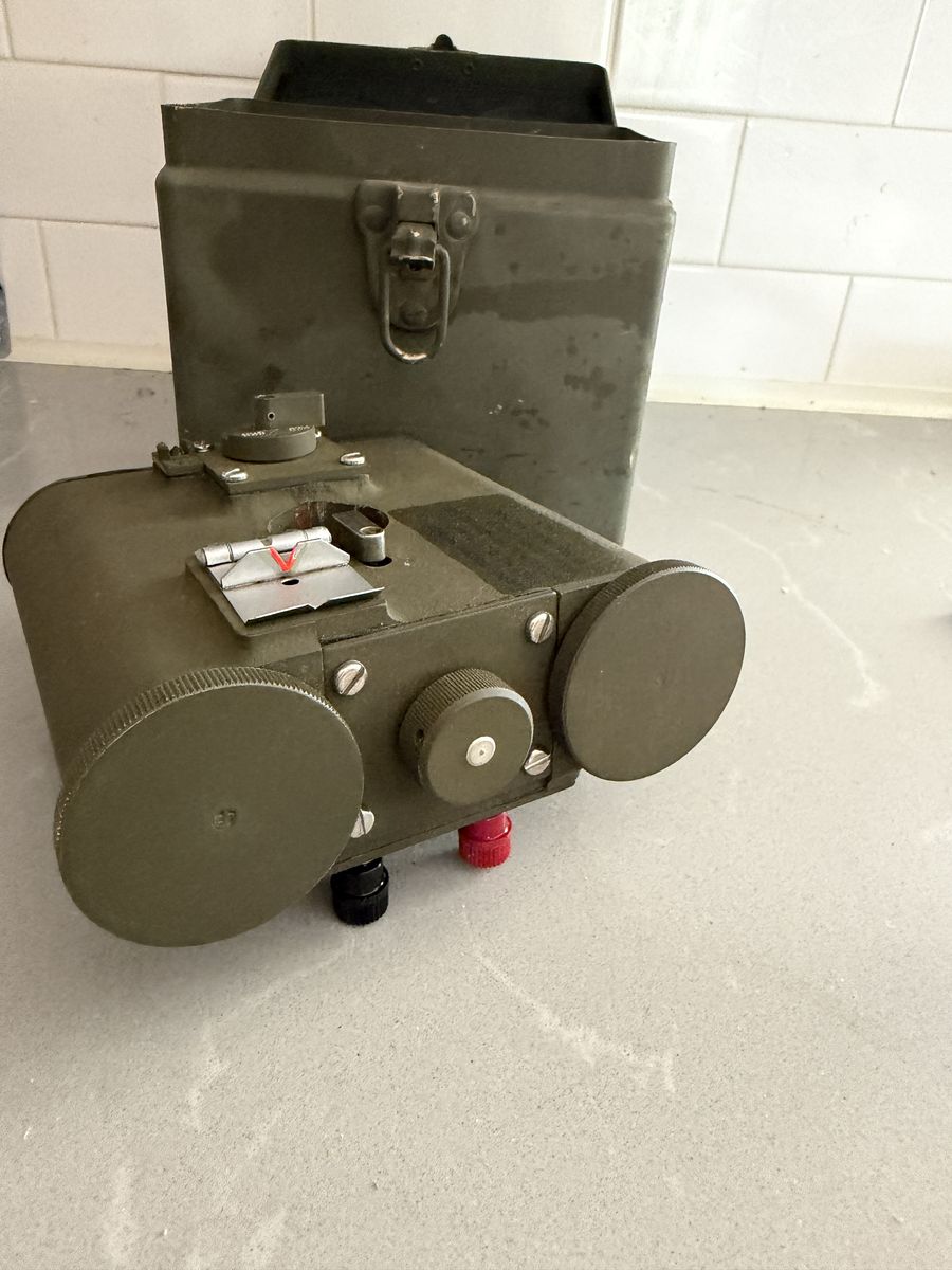 Vintage US Army Survey Range Pole Light Target
