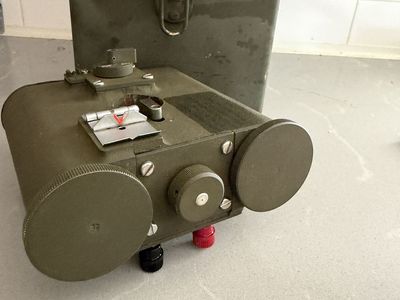 Vintage US Army Survey Range Pole Light Target