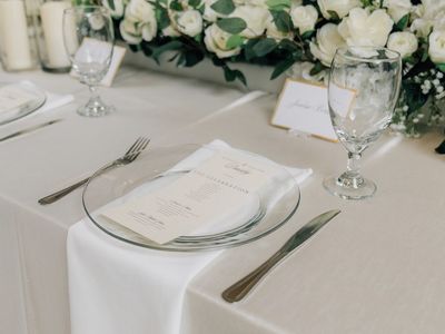 Dinner Plate/Silverware/Glassware for Sale!