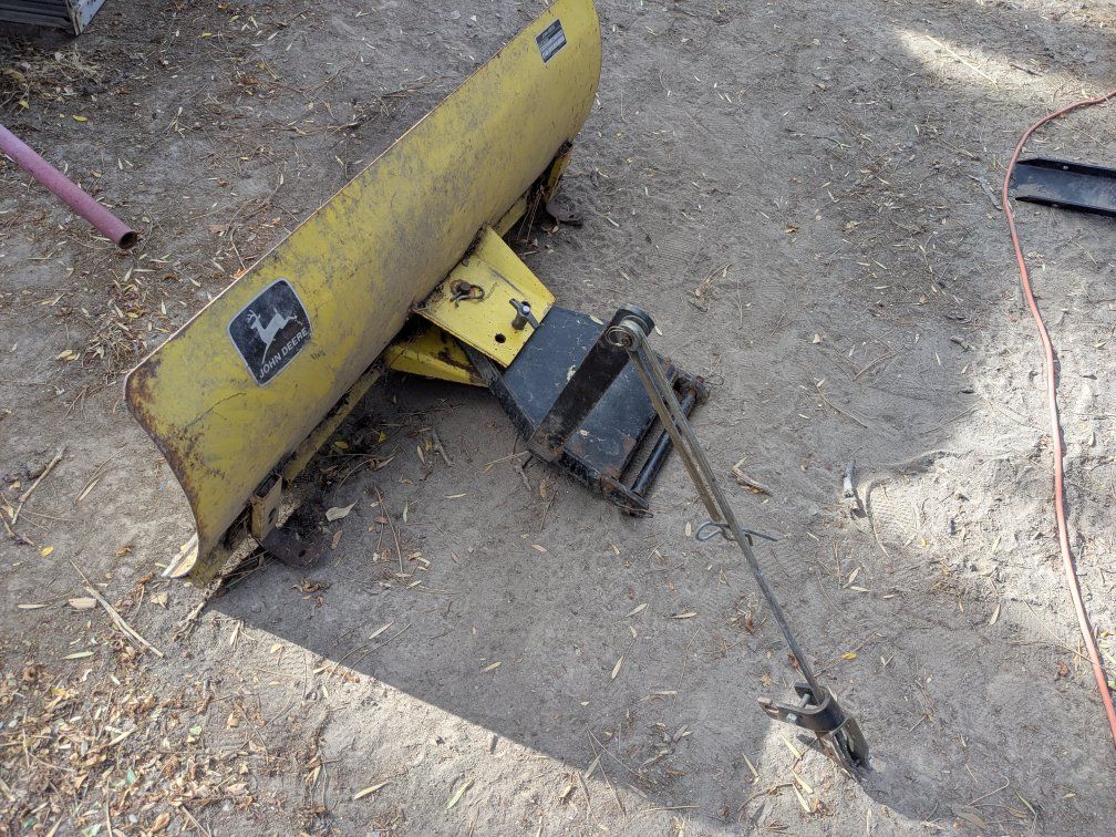 John Deere dozer dirt snow plow riding mower