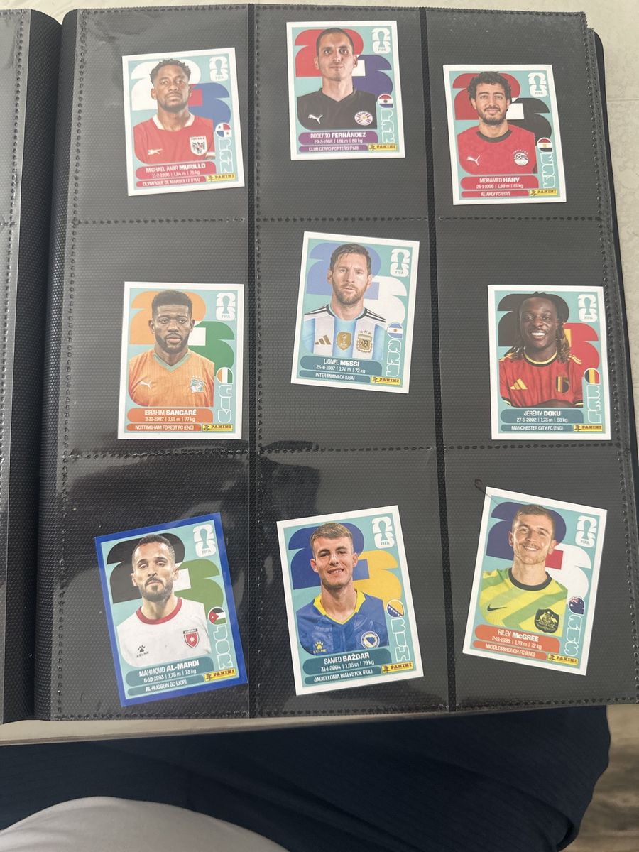 Panini FIFA26 Soccer Stickers - Lionel Messi, Jeremy Doku, Samed Bazdar & More - Collector's Album