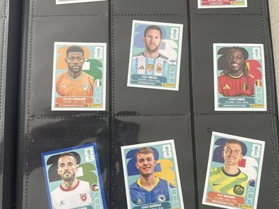 Panini FIFA26 Soccer Stickers - Lionel Messi, Jeremy Doku, Samed Bazdar & More - Collector's Album