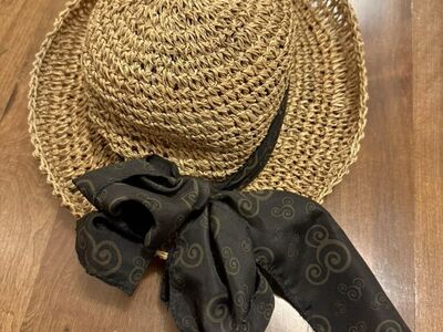 Disney Parks Straw Hat Mickey Heads Print