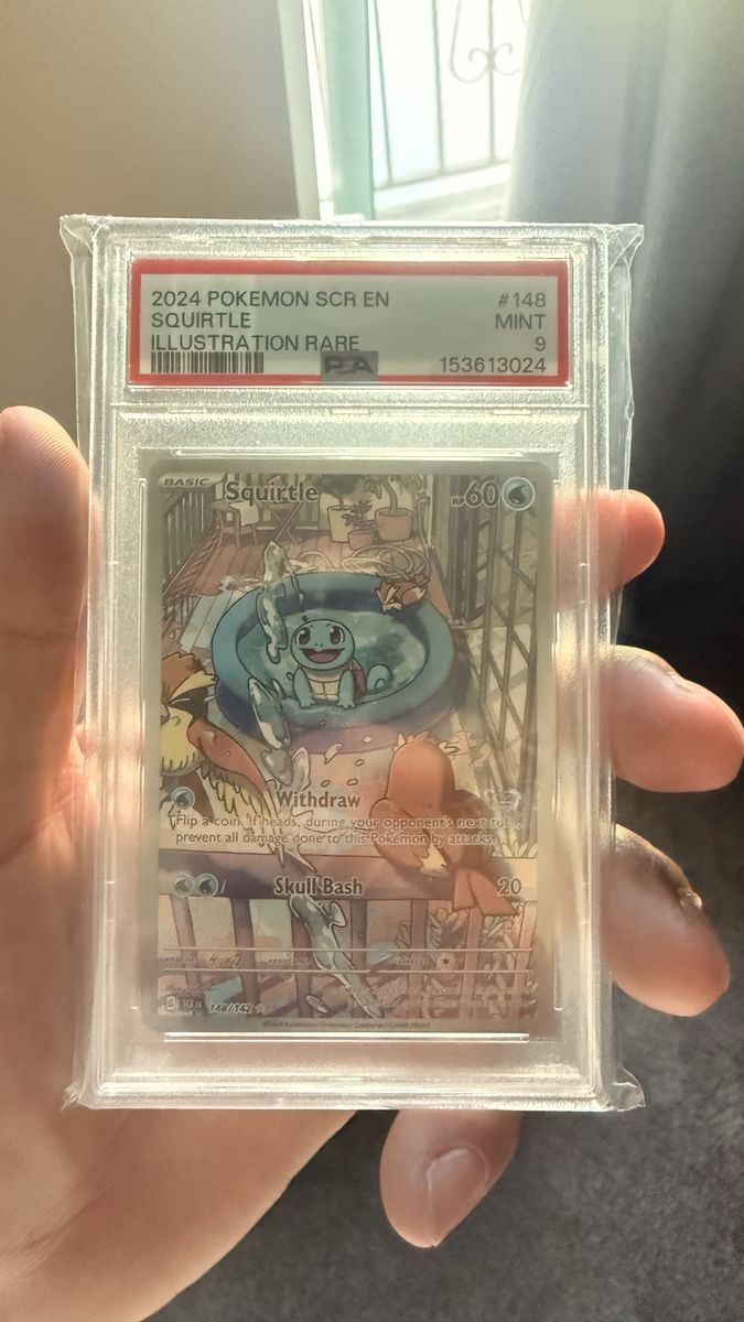 2024 Pokemon SGC Squirtle Illustration Rare #148 Mint 9 Graded Trading Card