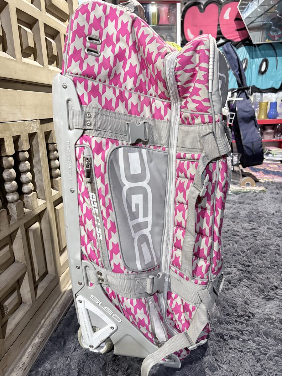 Pink & Gray Houndstooth OGIO Suitcase