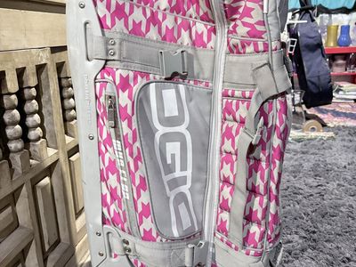 Pink & Gray Houndstooth OGIO Suitcase