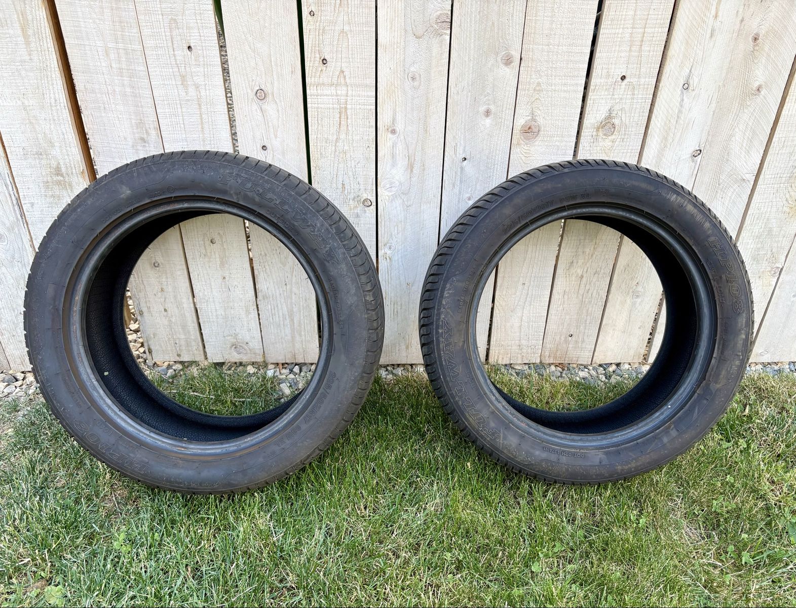 2 Fullway HP108 225/50ZR17 98W XL Tires – Only ~6,000 Miles – DOT 0925