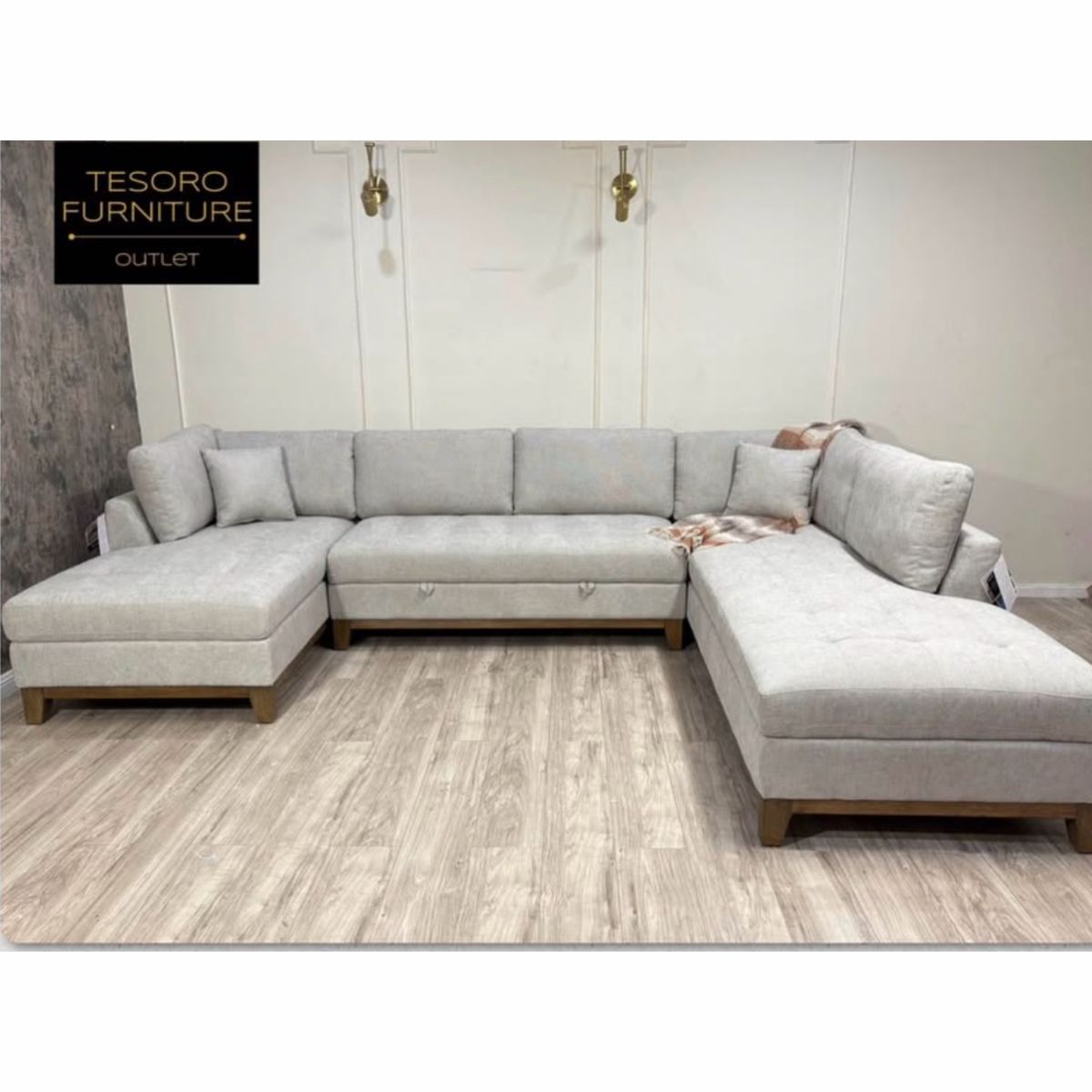NEW TAVISH SECTIONAL WITH STORAGE WE OFFER DELIVERY