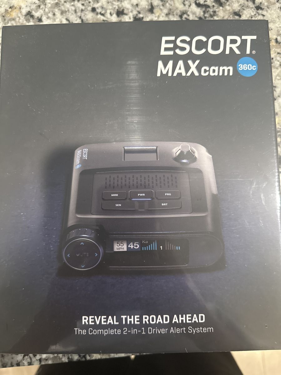 NEW SEALED Escort MAXcam 360c Radar Detector & Dash Cam – Unopened
