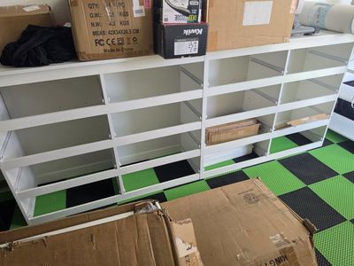 White Modular Dresser Frame Storage Unit - Unassembled