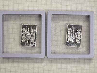 (2) The Nightmare Before Christmas .999 Silver Rectangular Coins