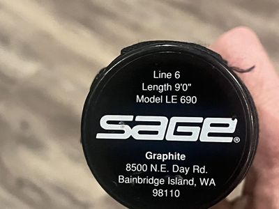 New Sage Fly Rod 6wt With Hard Case