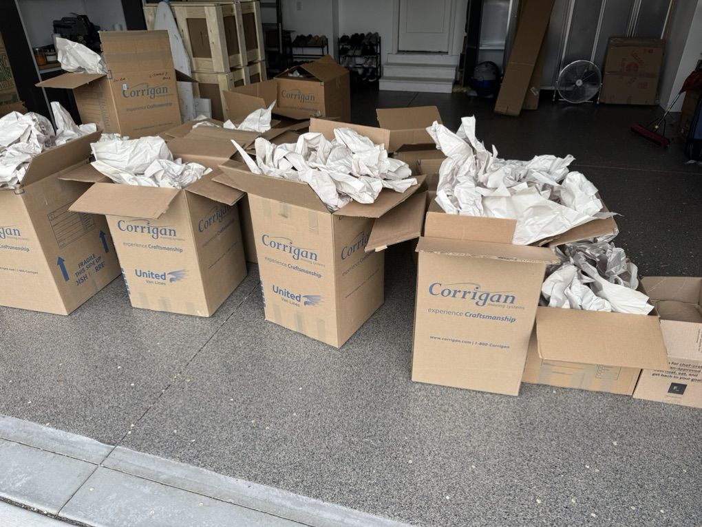 Moving Boxes With Packing Paper (Free)