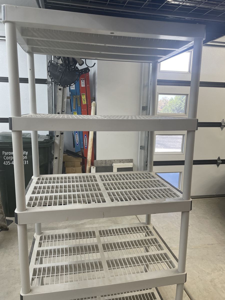 Storage shelves.